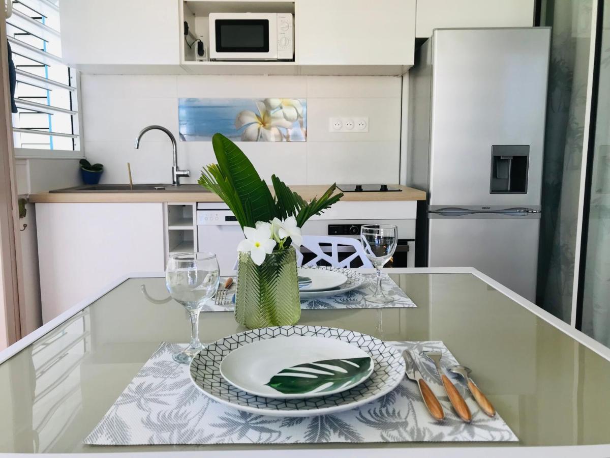 Coeur Tiare Studio Lounge Piscine Plage Cocotiers Saint-Francois  Εξωτερικό φωτογραφία